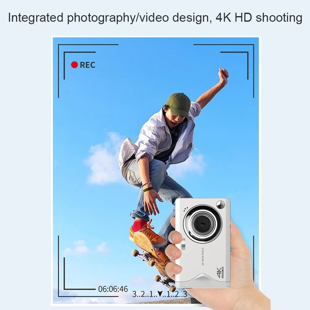 3.0-inch Autofocus 4K HD Digital Camera with HD Screen | Black