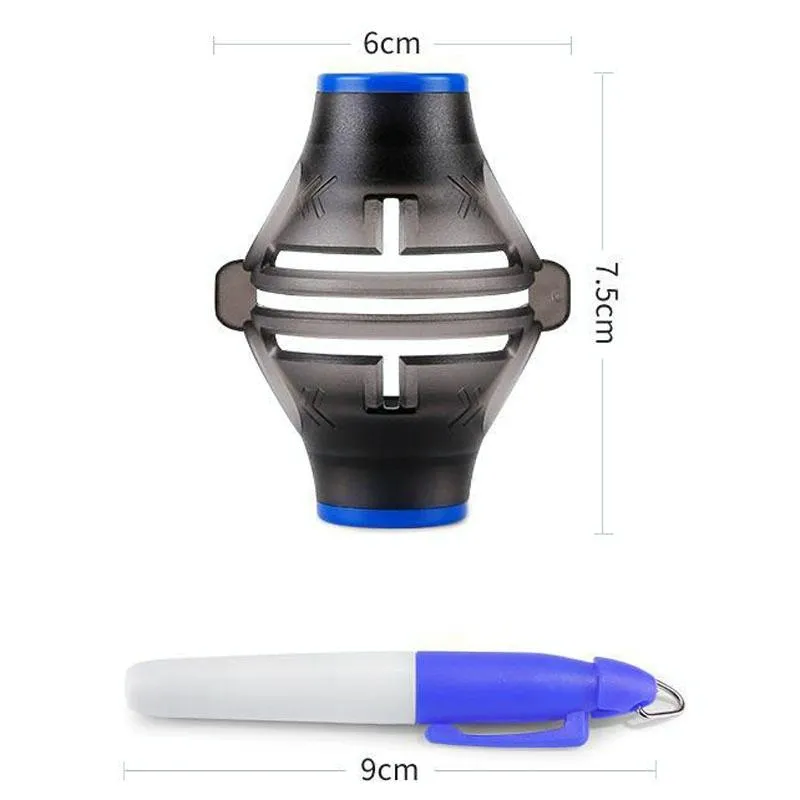360-Degree Rotatable Golf Ball Scriber | With 2 Pens | Draw Five Lines