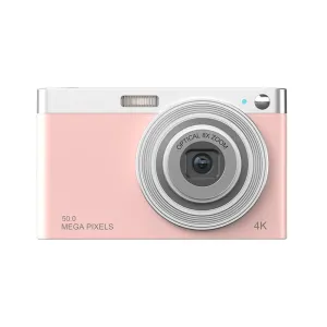 4K 8X Optical Zoom Telescopic Lens Digital Camera | Pink | 2.88 Inch