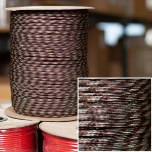 550 Paracord in Brown Camo -  1000' Spool