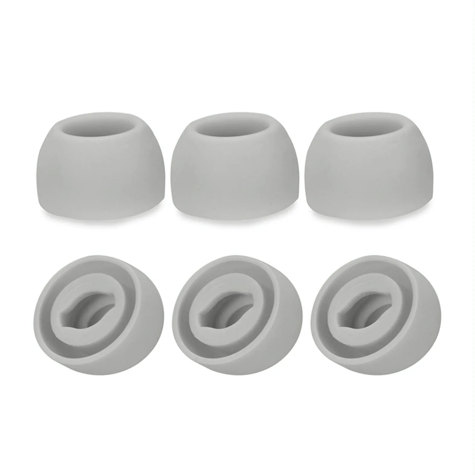 6-Pack Silicone Earplugs For Samsung Galaxy Buds Pro - Black Large