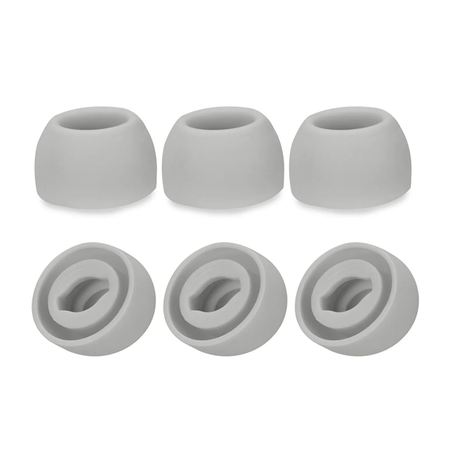 6-Pack Silicone Earplugs For Samsung Galaxy Buds Pro - Black Large