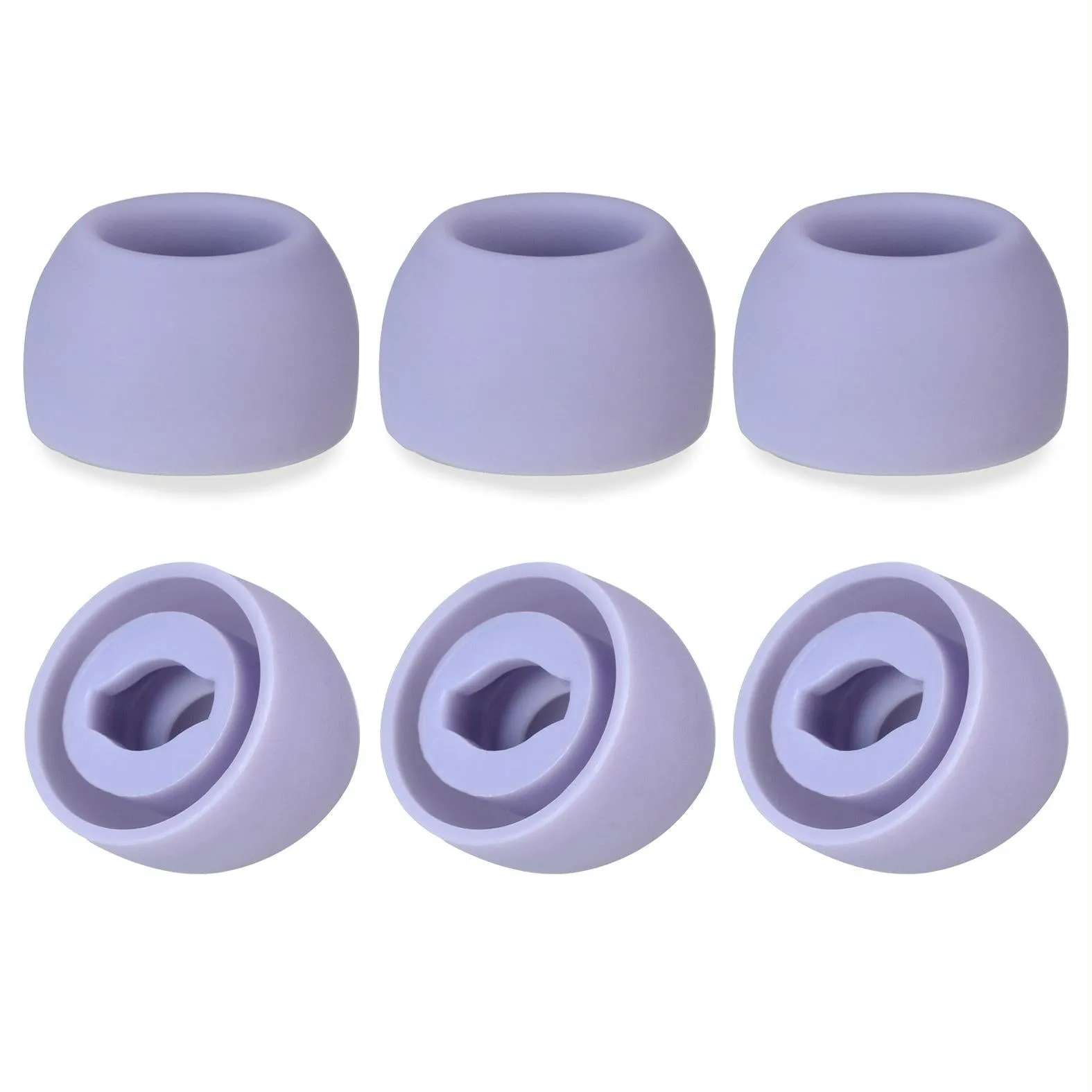 6-Pack Silicone Earplugs For Samsung Galaxy Buds Pro - Black Large