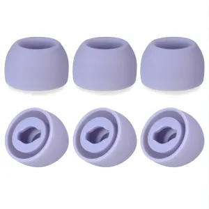 6-Pack Silicone Earplugs For Samsung Galaxy Buds Pro - Black Large