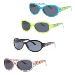 AFONiE Clear Floral Girls Sunglasses - Box of 12