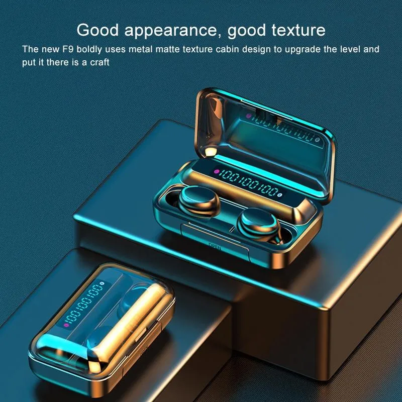Bluetooth Earphone with Noise Reduction & Breathing Light Hand Strap