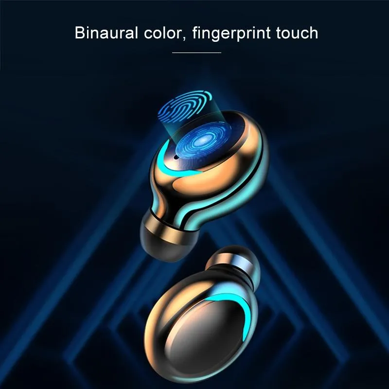 Bluetooth Earphone with Noise Reduction & Breathing Light Hand Strap