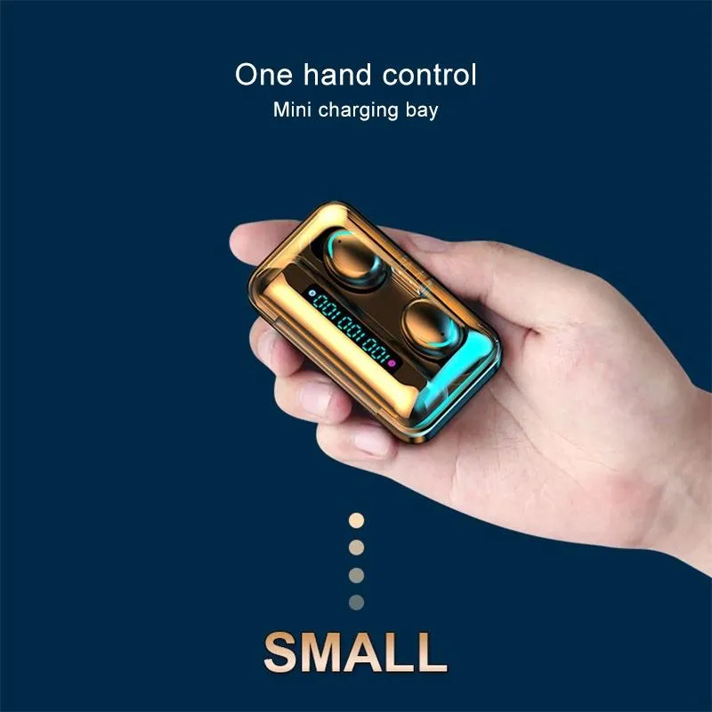 Bluetooth Earphone with Noise Reduction & Breathing Light Hand Strap