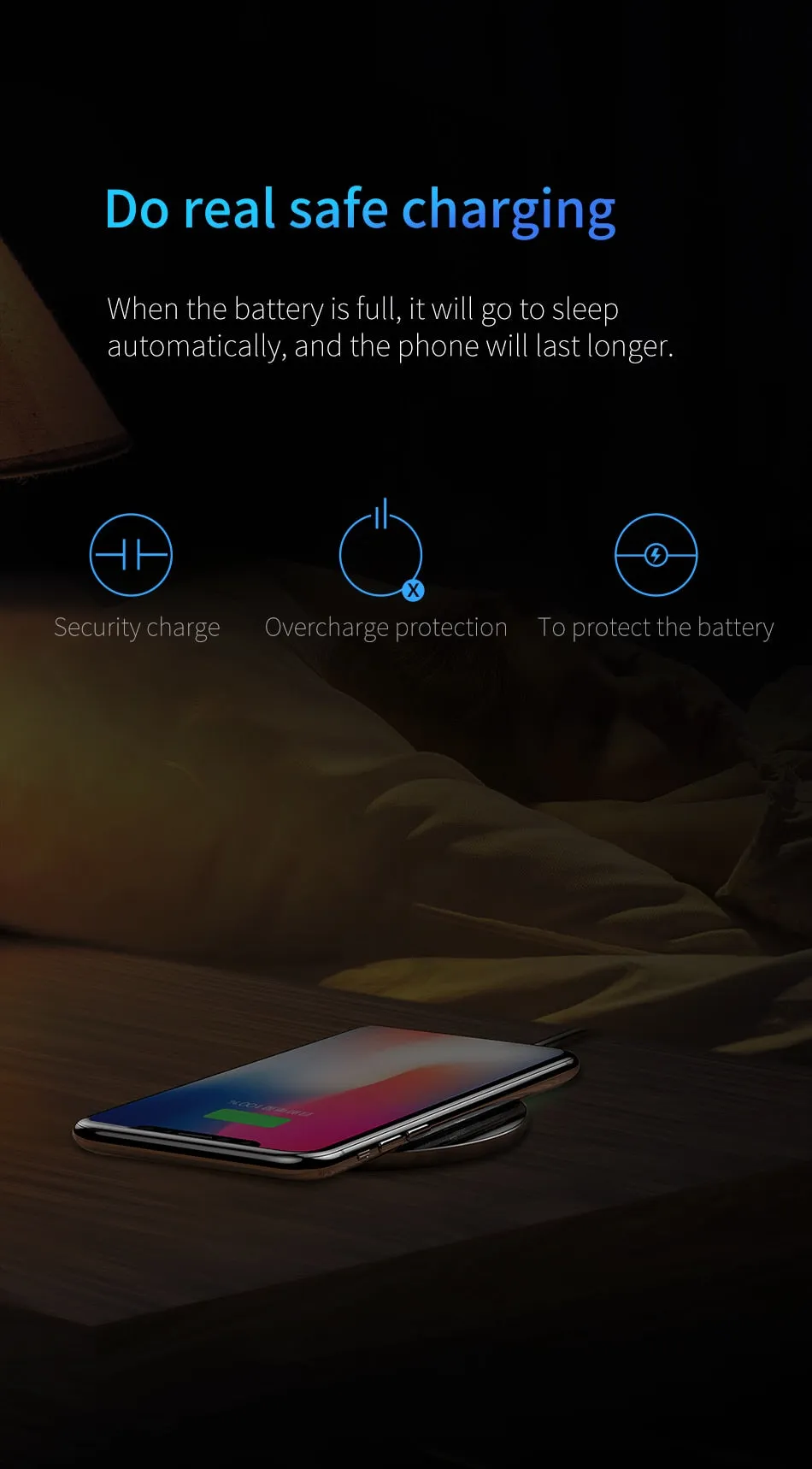 Fast Wireless Phone Charging Pad