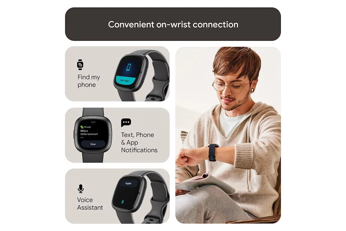 Fitbit Sense 2 Smartwatch | Shadow Grey & Graphite