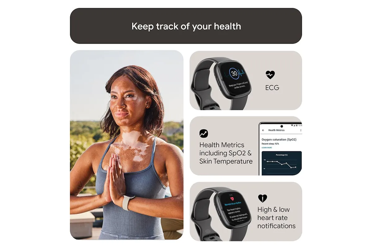 Fitbit Sense 2 Smartwatch | Shadow Grey & Graphite