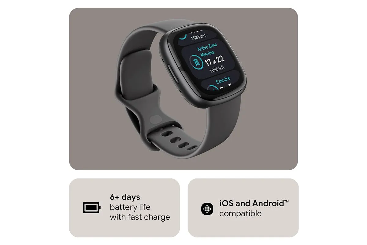 Fitbit Sense 2 Smartwatch | Shadow Grey & Graphite