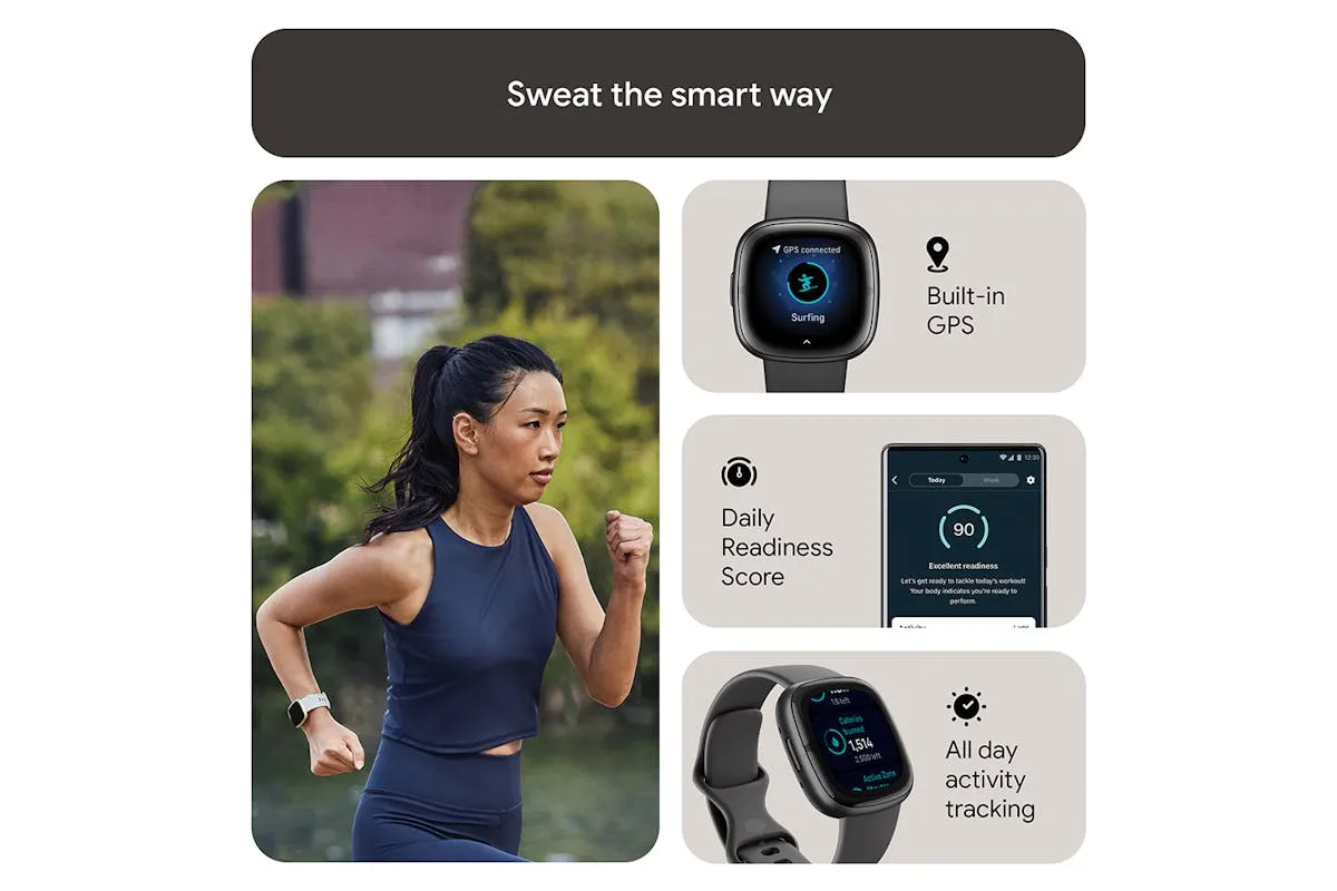 Fitbit Sense 2 Smartwatch | Shadow Grey & Graphite
