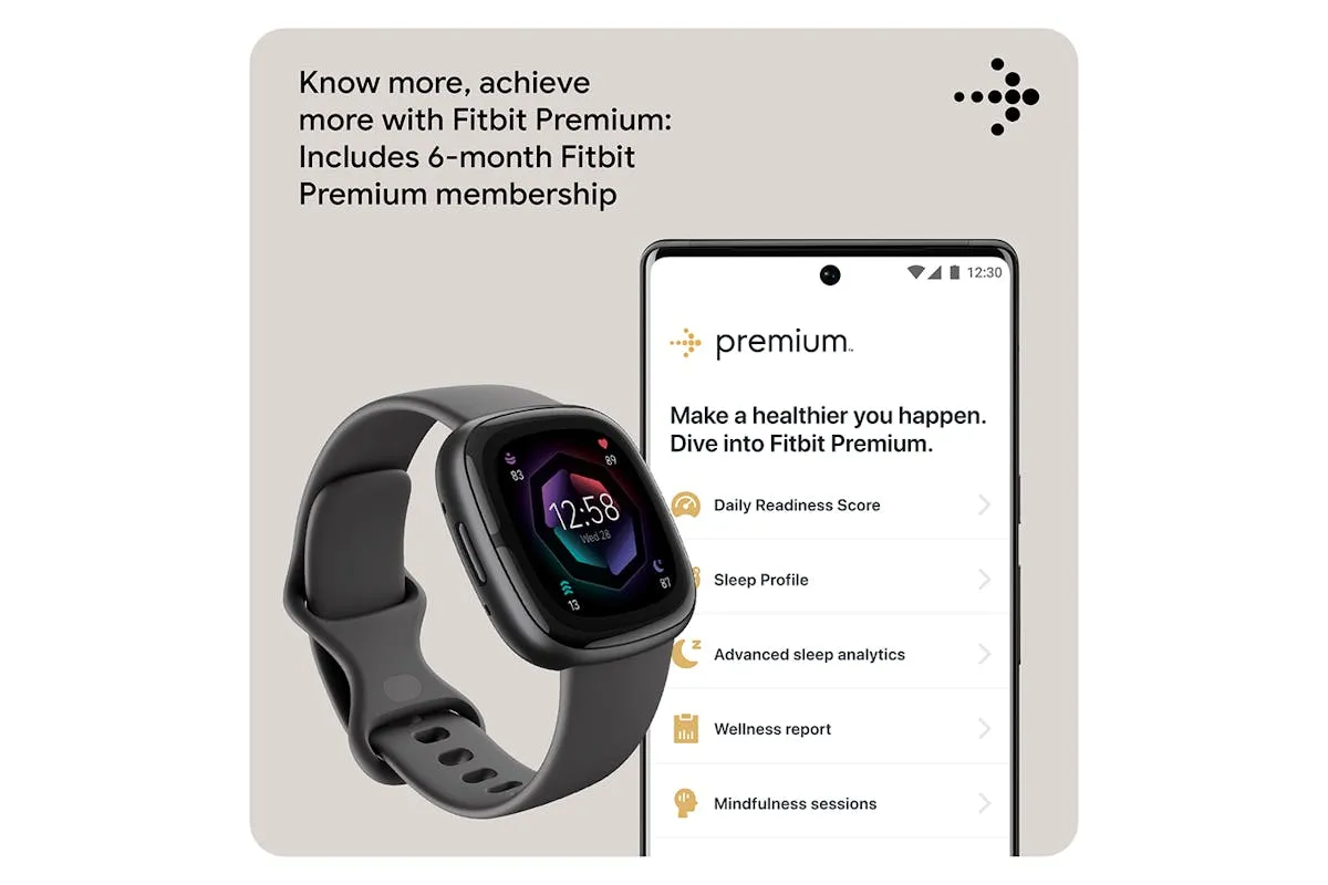 Fitbit Sense 2 Smartwatch | Shadow Grey & Graphite