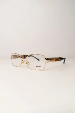 Moschino Gold Glasses