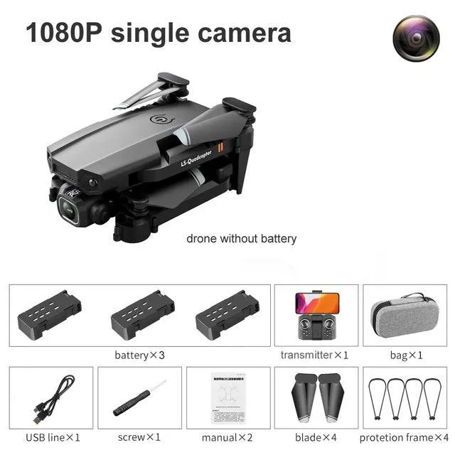 VR Mini Drone 4K HD Profesional Aerial Photography Folding Quadcopter With Dual Cameras