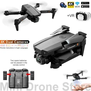 VR Mini Drone 4K HD Profesional Aerial Photography Folding Quadcopter With Dual Cameras