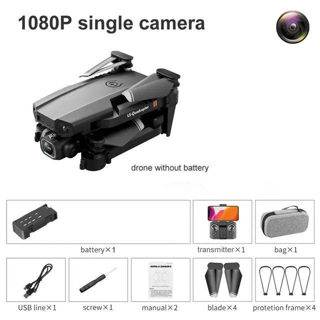 VR Mini Drone 4K HD Profesional Aerial Photography Folding Quadcopter With Dual Cameras